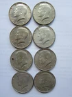 (8) 1968 D John F Kennedy Half Dollars 40% Silver