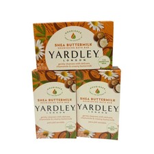 Yardley London Shea Buttermilk Nourishing Bath Bar 4oz Sensitive Skin 3 Pack