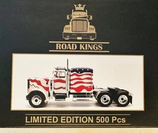 1989 KENWORTH W900 TRACTOR TRUCK STARS & STRIPES, Road King,1/18,Limited, Sealed