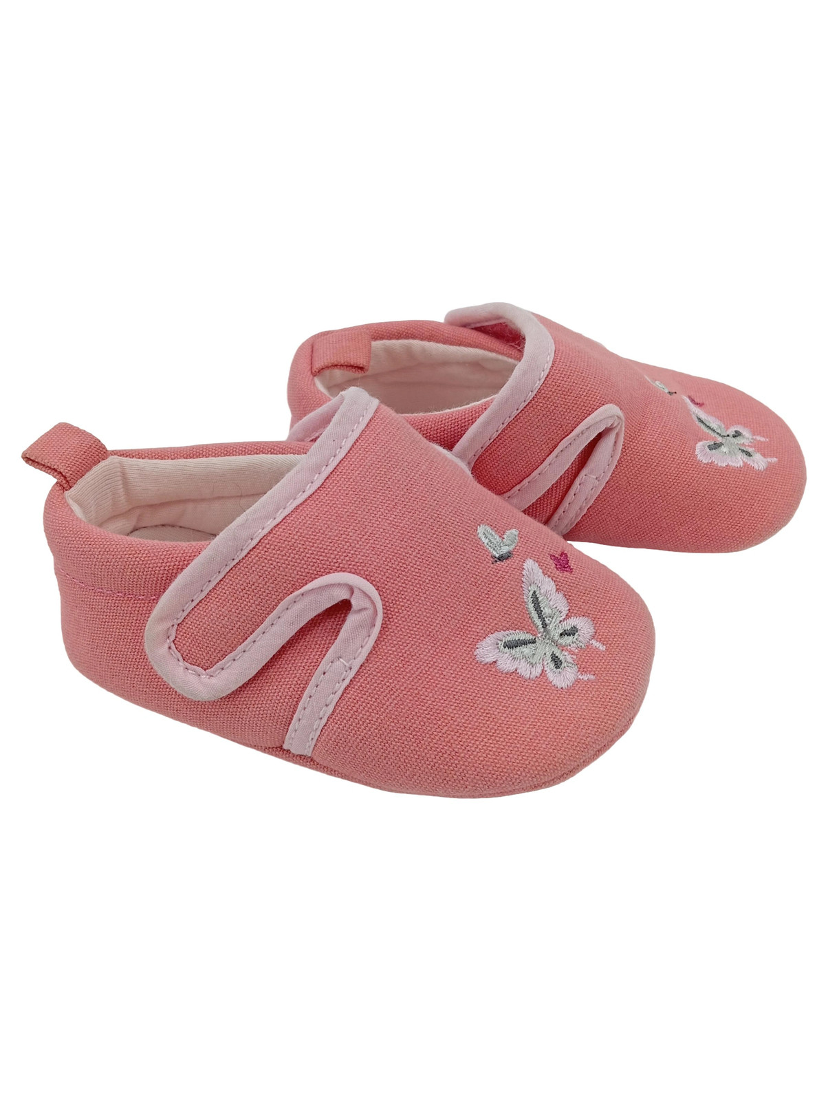 SAOLA Sterntaler scarpe da gattonare rosa taglia 17 bambini pantofole in tessuto con ricamo