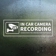 in Car Camera Audio Video Recording Window Vinyl Stickers 2 6 Inch Front Self...