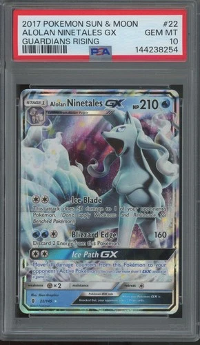 2017 Pokemon Sun & Moon #22 Alolan Ninetales GX Gem Mint PSA 10