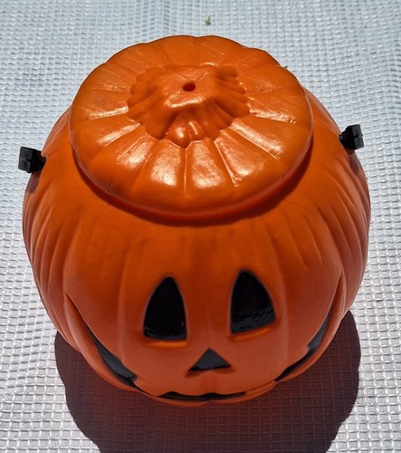 Cubo de caramelo de calabaza de Halloween Jack O Lantern truco o trato vacaciones