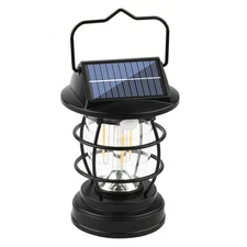 Solar LED Lantern Hanging Light Outdoor Patio Garden Decor Lamp Waterproof NEW