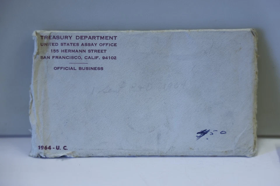 US 1964 Mint Issue Mint Set w/ Original  P&D (10) Coin Set - Image 2 of 4