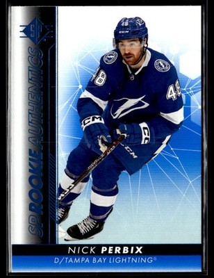 2022-23 SP Authentic SP Rookie Authentics Blue Nick Perbix