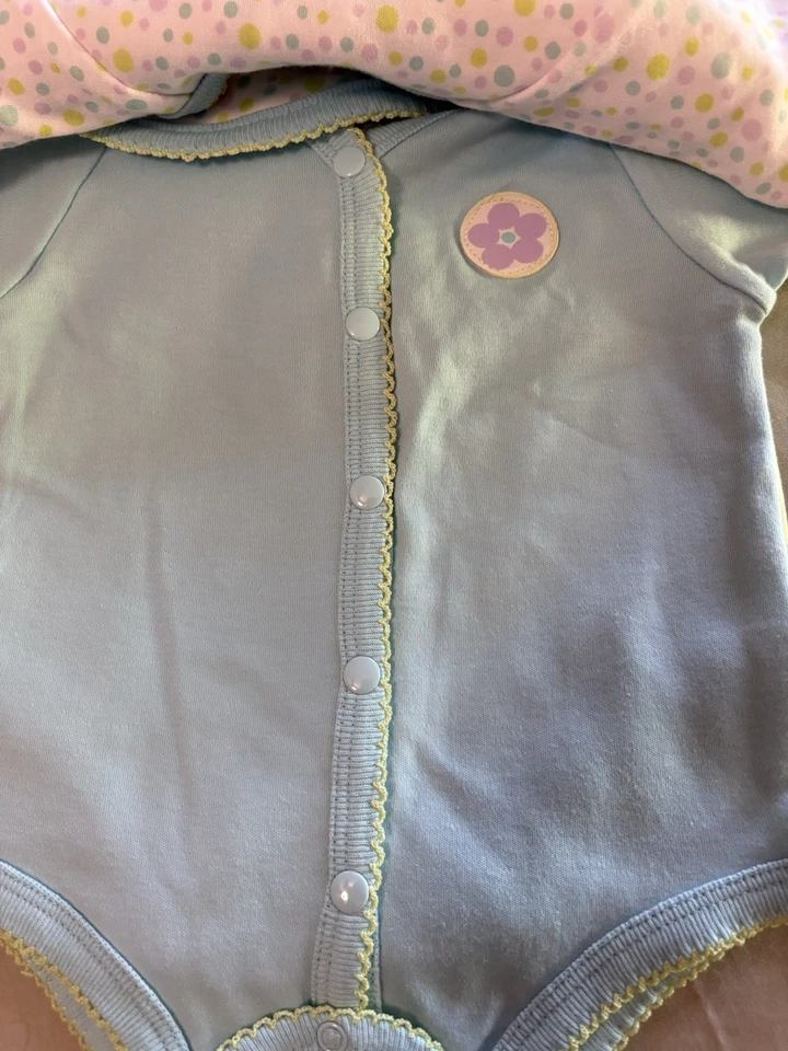 5 шт. Babyworks размер 3-6 месяцев с 3 Creepers, нагрудник и шляпа ~ кролик тема нагрудник - Изображение 4 из 4