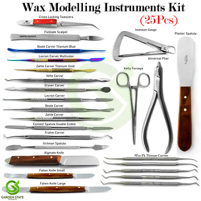 Dental Laboratory Waxing Instruments Carver Spatula Technician Mixing Modelling
