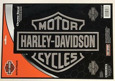 Harley-Davidson Large Bar  Shield Chrome Classic Graphix Sticker Decal NEW
