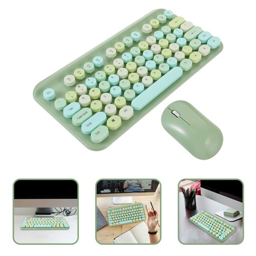 Tastatur- -Set Drahtlose Tastaturmaus Kabellose Multimedia-Tastatur - Bild 5 von 12