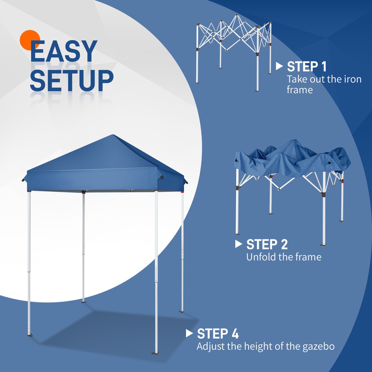 Canopy Tent 5x5 Pop Up Portable Tent Waterproof Outdoor for