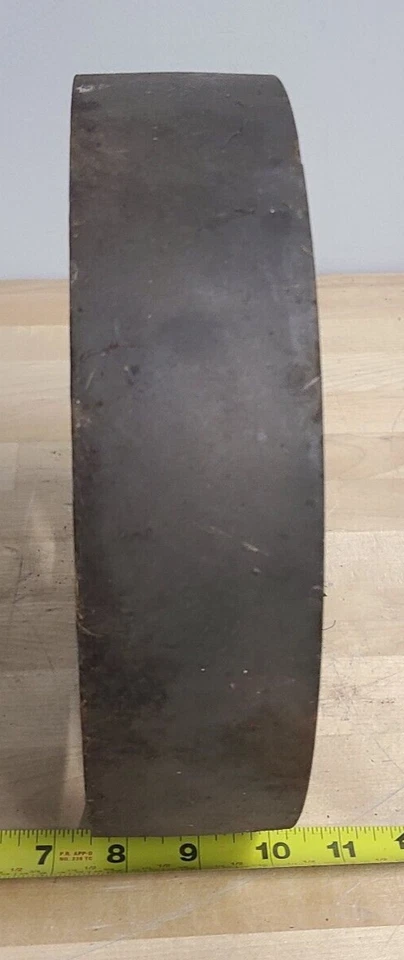 Rueda de polea de correa plana de hierro fundido vintage golpe Miss motor tractor 10" x 2-1/2" Foto 4 de 4