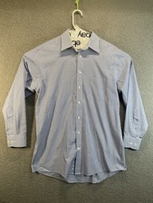 Stafford Long Sleeve Men's Dress Shirt 16 Plaid