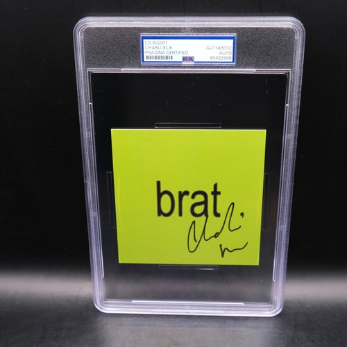 Charli XCX SIGNED BRAT Art Card Picture Photograph Cover PSA DNA COA ...
