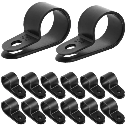  50 Pcs Cable Clamp Sorter R-type Clip Kit Management Wire Holders for Wall