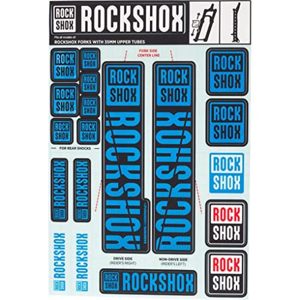 (TG. Standard) ROCKSHOX Sticker Set 35 mm Pike/Lyrik/Yari/Domain/Revelation, 11.