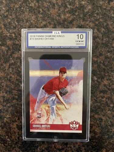Shohei Ohtani Rookie Lot 2018 Panini Diamond Kings #73 And #76 Both Graded 10 - Picture 5 of 6