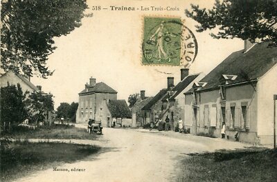 TRAINOU Les Trois Croix Le tacot card
