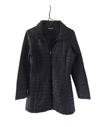 Patagonia Jacket Womens Size S Black Puffer Long Full Zip Fiona Parka - Picture 3 of 10