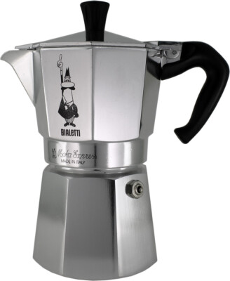 Bialetti Moka Express 1-18 Cup Aluminium Stovetop Coffee Maker