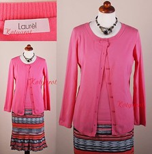 LAUREL by ESCADA Twinset Strick Jacke Cardigan Top Pullover Pink Rosa neuwertig