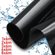 Telo Per Laghetto In PVC 3x2 Metri - Impermeabile Nero Per Giardino