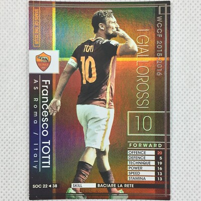 ASローマ 15/16 トッティ Panini WCCF Francesco Totti 2015-16 AS Roma Football Soccer