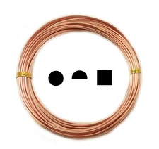99.9% Pure Copper wire Half Hard Round-1/2 Round-Square 16 18 19 20 21 22 24 Ga