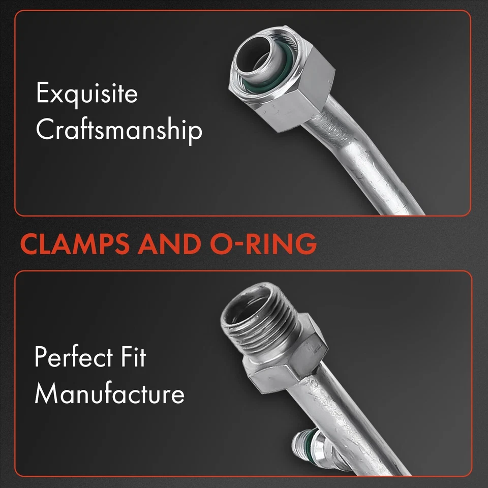 Conjunto de descarga de succión de aire acondicionado para Ford F-250 F-350 F Super Duty 1989-1993 7,5 L Foto 3 de 4