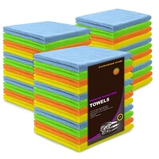 Microfiber Cleaning Cloth Towel Rag 36pk Car Polishing Wax Drying Auto Detailing