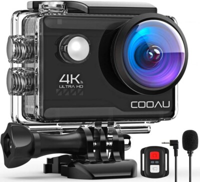 COOAU HD 4K 20MP WiFi Action Camera Underwater 40M Waterproof Sport Camera