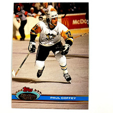 Paul Coffey 1991-92 Topps Stadium Club Card #212 NHL Pittsburgh Penguins