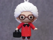 Golden Girls NEW * Angela Clip * Blind Bag Series 6 Key Chain Monogram