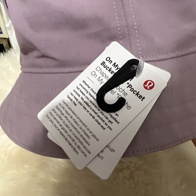 NWT Lululemon On My Level Bucket Hat Pocket DYRS Purple Water Repellent S/M s-l400.jpg main image 3