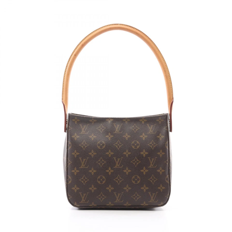 LOUIS VUITTON Looping MM Schultertasche M51146 Monogram Canvas Leder Gebrauch...