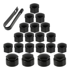 17mm Radschrauben Radmutter Bolzen Kappen Abdeckung Schwarz Abdeckungen Für Audi