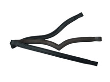 Leather Brow Band Empty Channel Horse Soft Padded 6 MM For Bridle.