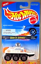 1996 Hot Wheels #388 Space Series 1/4 RADAR RANGER White Front-HW Logo w/CT Sp