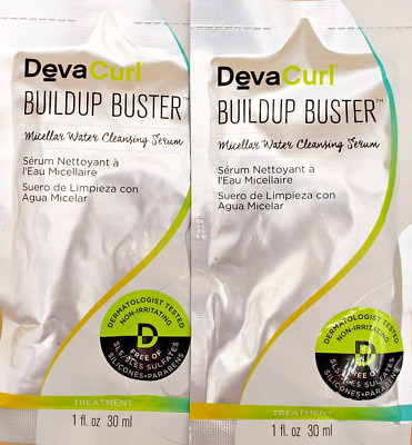DevaCurl BuildUp Buster Micellar Water Cleansing Serum 1 oz - ''Set of 2''