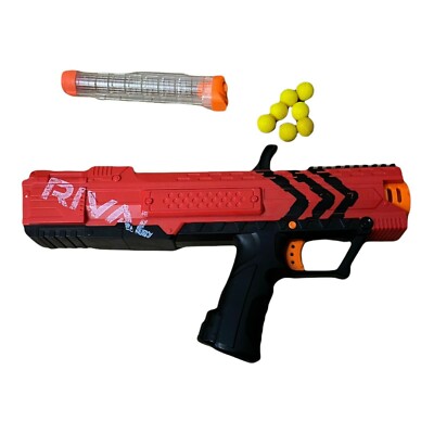 Nerf Rival Nemesis MXVII-10K Blaster - Red - Tested & Working - (See Photos)