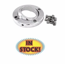 Borgeson 909002 - Steering Column Swivel Floor Mount Solid 1-3/4" - Polished