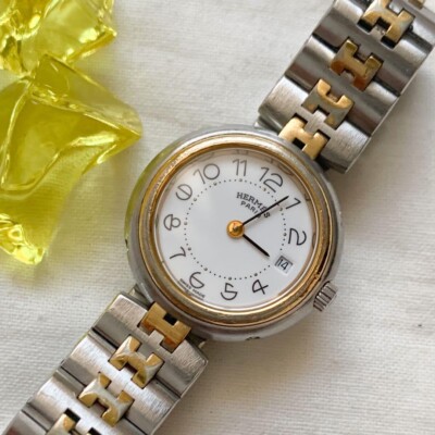 Hermes Series Quartz White Dial Watch HERMÈS HEURE HH1.201 Quartz 25mm Steel 0.91TCW DIAMOND Watch  main image 4