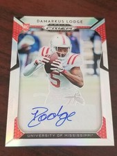 2019 Prizm Draft Picks Auto #189 DaMarkus Lodge Ole Miss A