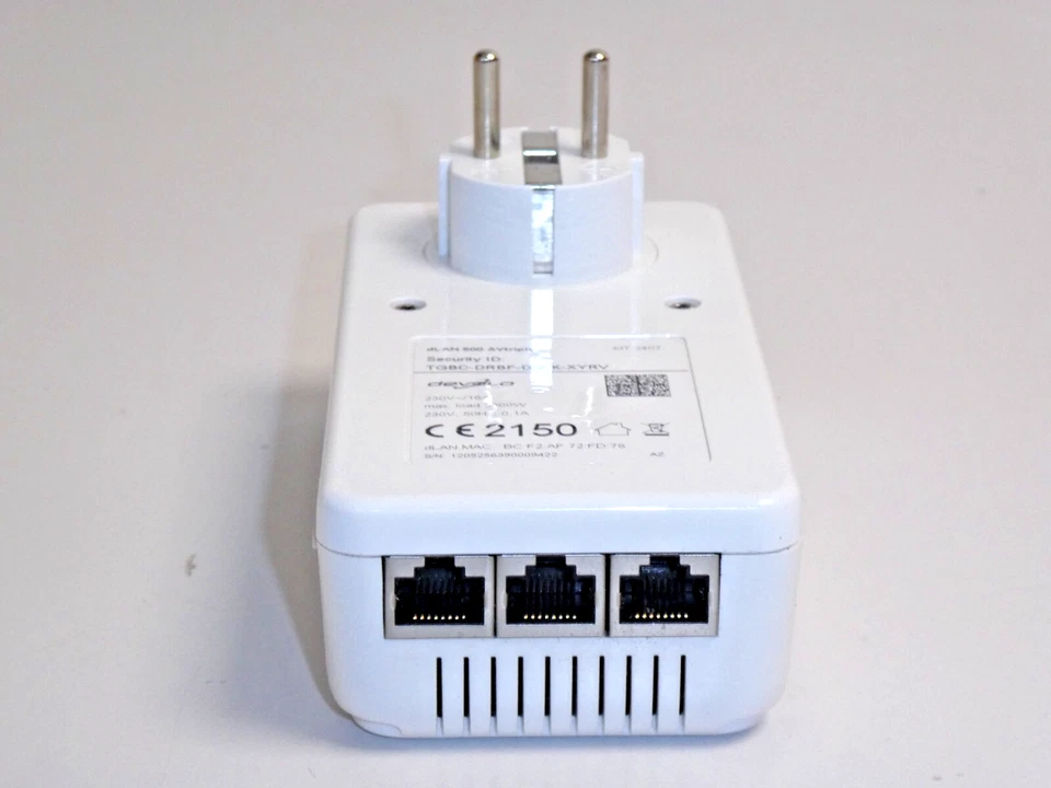 Devolo dLAN 500 AVtriple+ Powerline Adapter, 500 Mbps, 3-Port, 2 Jahre Garantie - Bild 3 von 3