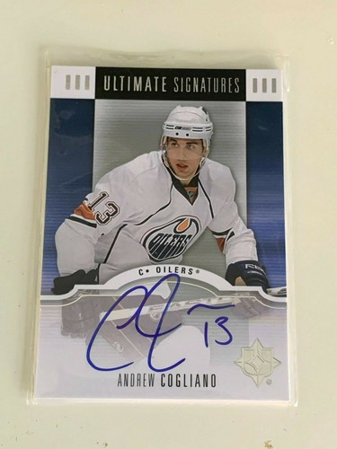 2007-08 ULTIMATE COLLECTION ULTIMATE SIGNATURES ANDREW COGLIANO #US-AC AUTO - Picture 1 of 1