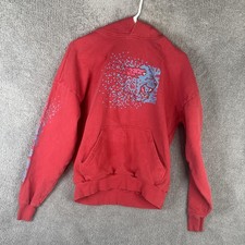 Beast By MrBeast Hoodie Kids 2XS Red Pullover Fleece Graphic Logo Sweatshirt