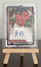 2024 Bowman Eddinson Paulino Paper Prospect Autograph Auto #PPRA-EP Red Sox