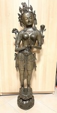 Buddha - Außergewöhnliche stehende Tara-Figur aus Bronze 121cm.
