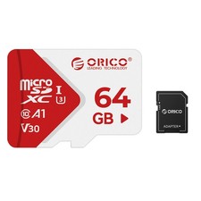 64GB SDXC TF Card - UHS-I U3 Class 10 V30 A1 Memory Card with SD Adapter for ...
