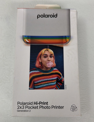 Polaroid Hi-Print 2x3 Gen 2 Pocket Photo Printer White Bluetooth 009128. New